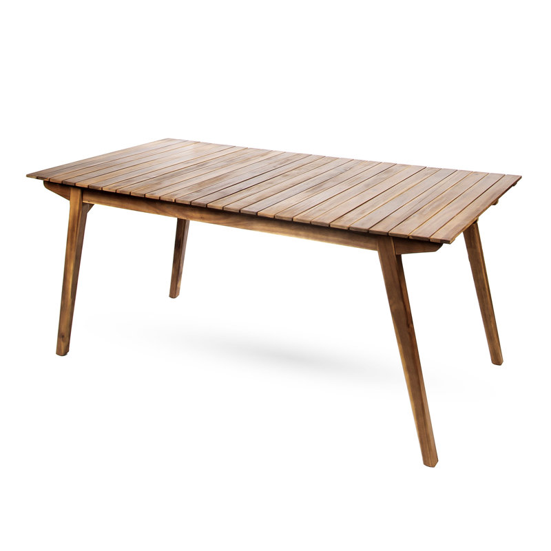 Table de salle à manger 69 po - Fabriquée en bois pour l'extérieur