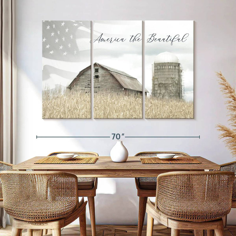 Lelar America The Beautiful Country, H 42 po x l 65 po