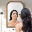 Ancalin Solid Wood Arched Wall Mirror-1121791346-1120141703