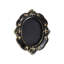 Cadre photo vintage en forme de boîte, style gothique, noir et or en relief, cadre creux profond, boîte à fleurs séchées à décorer soi-même.-418380215