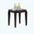 Walnut wood end table, slender leg design