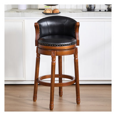 Tabourets de bar en cuir Cow