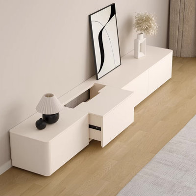 Meuble télé moderne en bois manufacturé beige