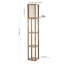 Lampe sur pied colonne 63,5 "Fannett USB