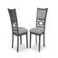 Ensemble de 6 chaises de table de salle à manger avec banc et tablettes de rangement inférieures