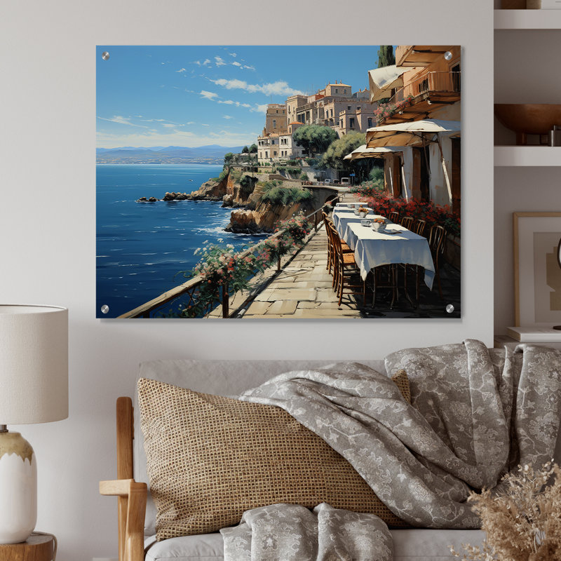Italie, Amalfi Coast Romance - Italie, décoration murale acrylique, H 30 po x l 40 po