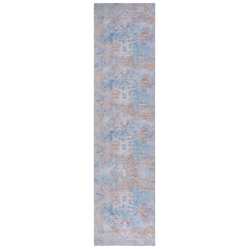 & Pet Area Rug Runner, Washable, Low-Pile, Non-Slip, Stain For Bedroom, Living Room, Kitchen 2'6''X10'  Yellow/Cream Washable Non-Slip - Yellow/Cream Kitchen, Room