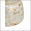 Decorative Bamboo Hourglass Stool with Gold &amp; White Capiz Shell Finish | Gold+White | MDF
