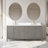 Laval 72" Double Sink Freestanding Bathroom Vanity with Engineered Marble Top-105310780-105310779