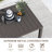 Outdoor Dining Table, Slatted Metal Patio Table For Deck Garden Lawn Backyard Use With Umbrella Hole, Brown-1660590278