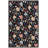 Chelsea Hand Tufted Wool/Cotton Floral Rug in Red/Black-2056293117