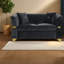 Causeuse Modern Sofas, canapé en velours de 61,8 pouces avec garniture en métal doré pour la maison