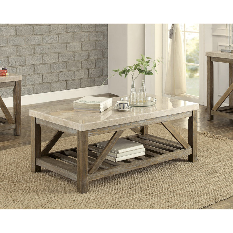 Table basse de style industriel avec support à angle 1pc, H 20 po x l 48 po x P 26 po