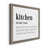 Distressed Gray Framed Canvas