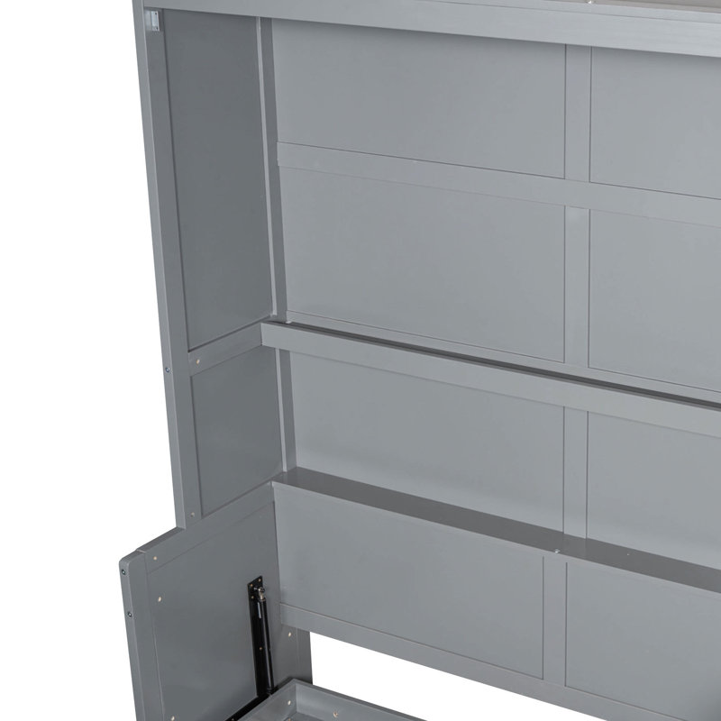 Grand lit gris peu encombrant avec pliage facile et maximisation de la commodité