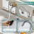 Modern Single Hole Stainless Steel High Arc Pull-Down Kitchen Faucet-119222597