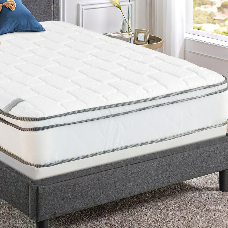 White Noise 10'' Plush Memory Foam Mattress and Box Spring, Twin XL