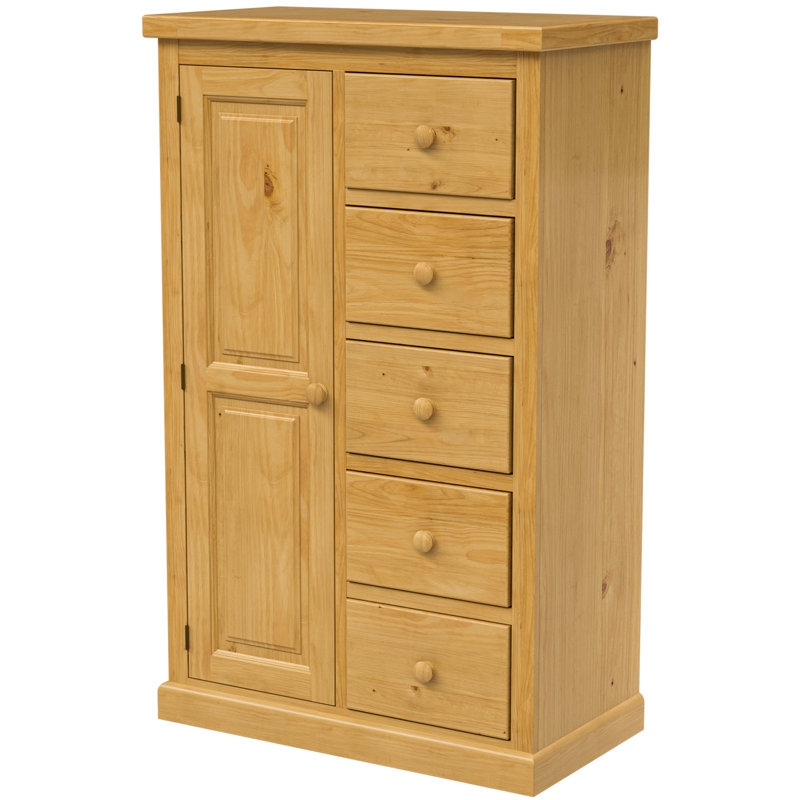 Tariq 2 Door Solid Wood Wardrobe