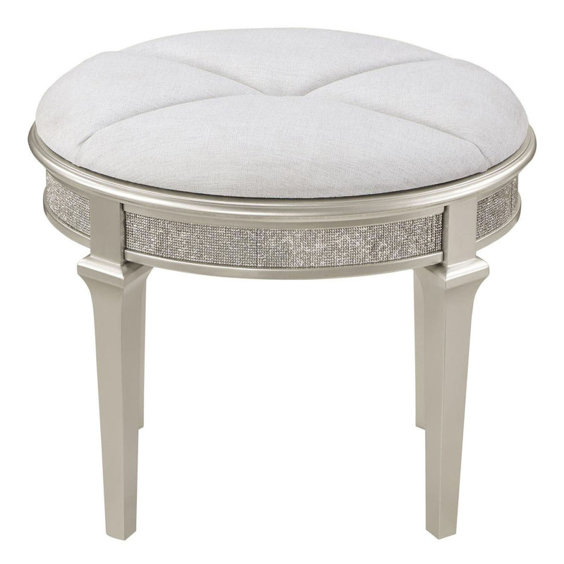 Solid + Manufactured Wood Accent Stool