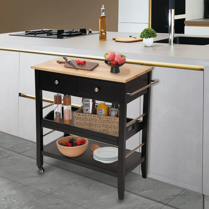 Nora Kitchen Cart, Black