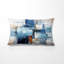 Coussin décoratif Abstract Shapes - Cerulean Cubism Shapes-135800501
