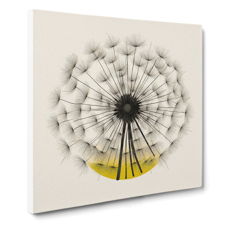 Dandelion Bauhaus No.3 - Wrapped Canvas