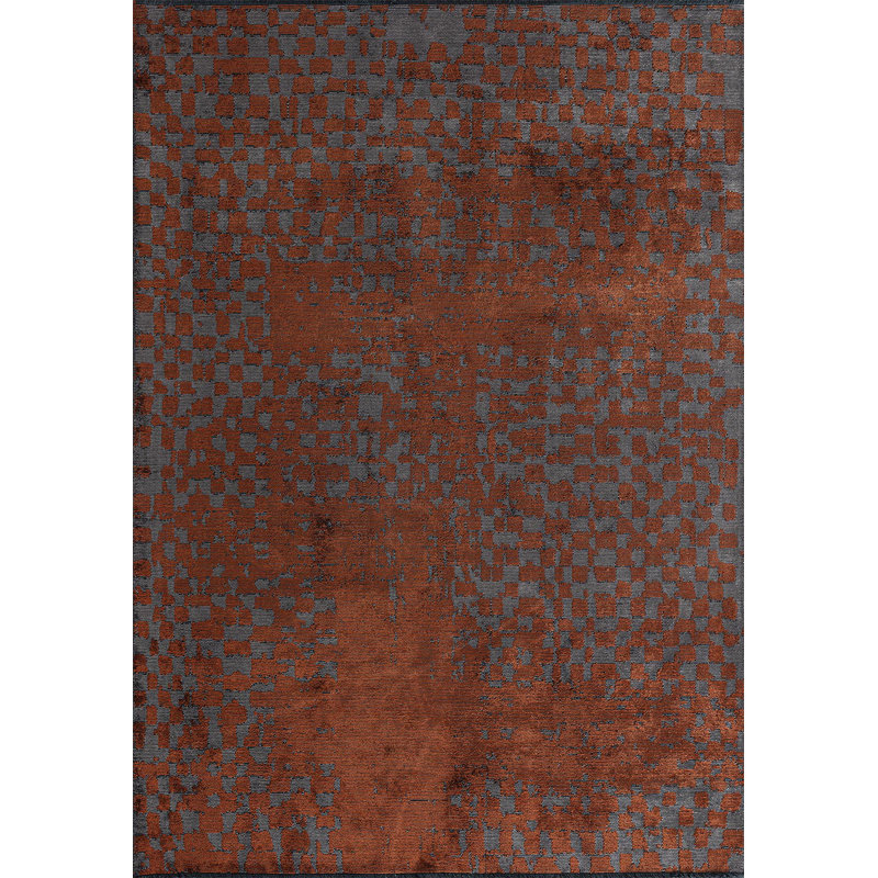 Rashell Rectangle Abstract Cotton and Viscose Indoor / Outdoor Area Rug, Rectangle 5'3" x 7'6"