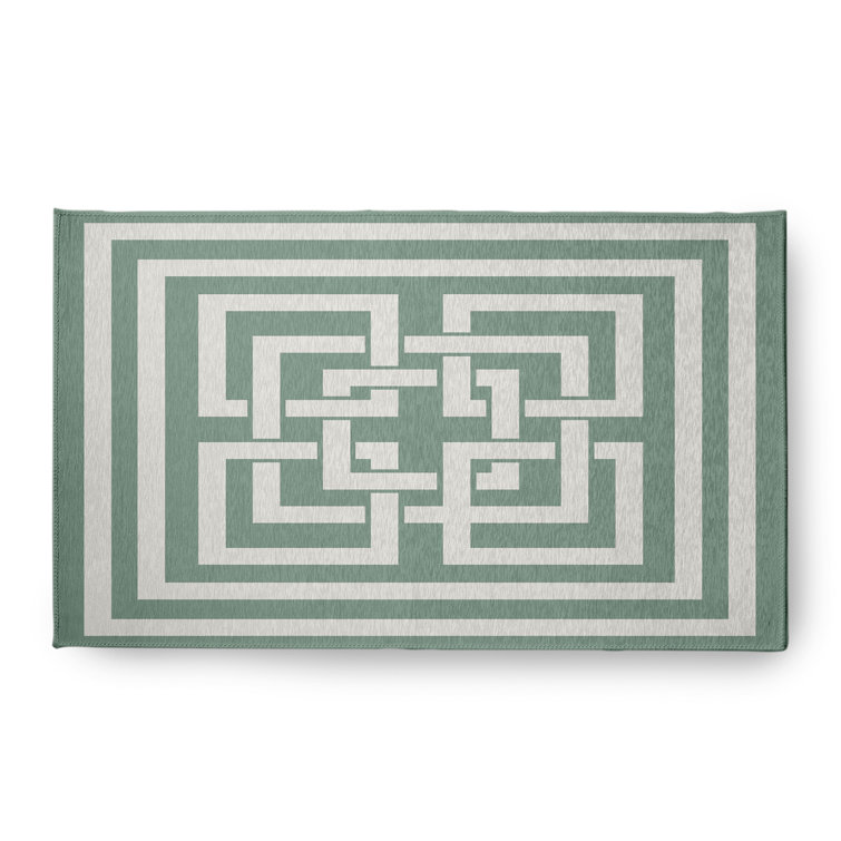 Pasty Chenille Geometric Indoor Rug