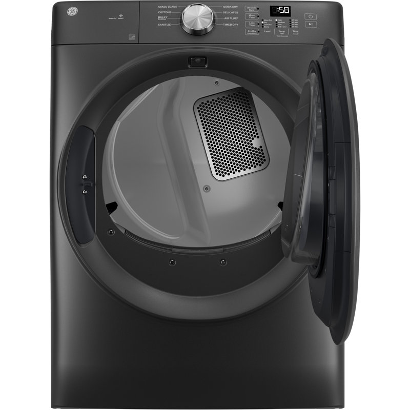 GE® ENERGY STAR® 7.8 cu. ft. Capacity Smart Front Load Gas Dryer, Natural Gas, Carbon Graphite