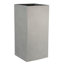 Concrete Effect Tall Planter, Frostproof Outdoor Plant Pot, Tall Garden Planter with Drainage Holes, Tall Square Plant Pot-35994146-35994144