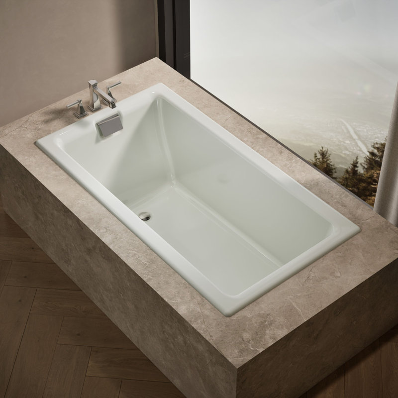 Tea-for-Two 66" x 36" Dop-In or undermount, Dune