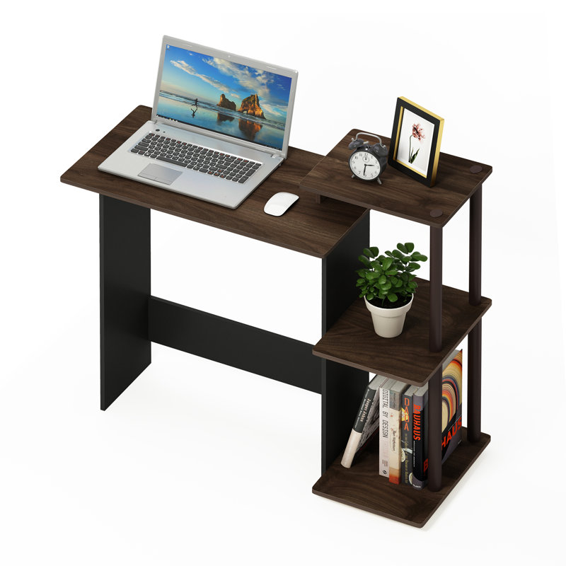 Brytni Laminate Computer Desk, Columbia Walnut/Brown