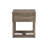 Aska Rectangular Side End Table With Drawer, USB Port, 24 Inch Gray