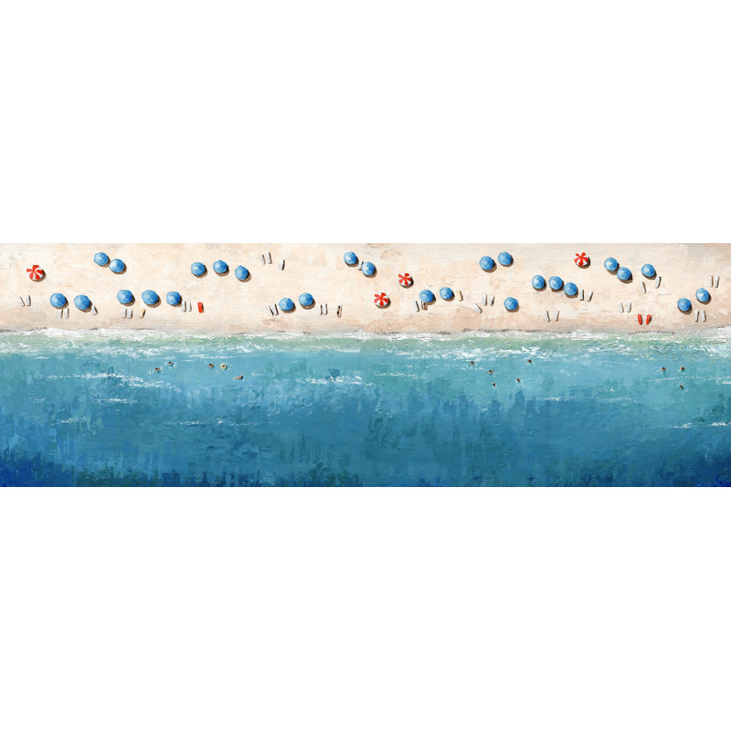 Take a Dip - Peinture panoramique sur toile tendue, H 5 po x l 15 po x P 1,5 po