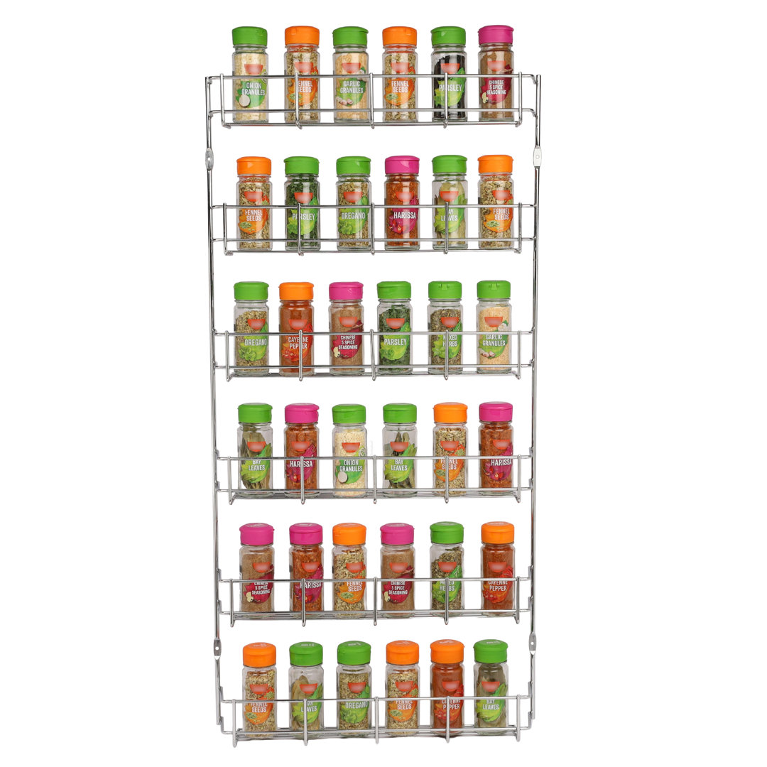 Buckingham Spice Rack Wall Mounted Kitchen Cupboard Storage Organiser