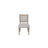 Dana Heights 10-Piece Dining Set with Server, Trestle Table, Leaf Extension, 8 Upholstered Nailhead Chairs, Power-Ready Storage Server, Cement & Sand Finish