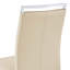 Chaises de salle à manger en faux cuir modernes avec base chromée (ensemble de 4)-492337265-502876469-508807005