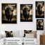 Décoration murale noir et blanc Buffalo Silhouette Serenade I - animaux-2097888748-2097888725