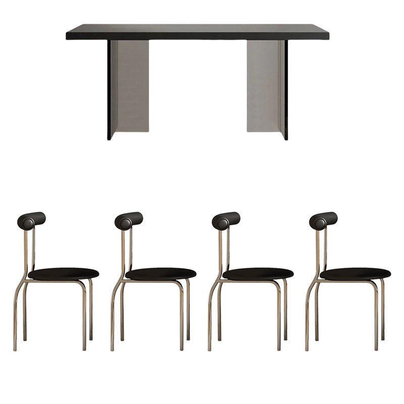 La table suspendue en acrylique est très simple, H 29,53 po x L 62,99 po x l 31,5 po