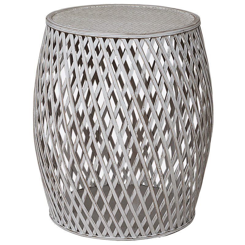 Table de bout Acme, Blanc délavé