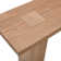 Firdows Modern Rustic 58" Solid Wood Double Pedestal Console Sofa Table With Butterfly Joint Inlay