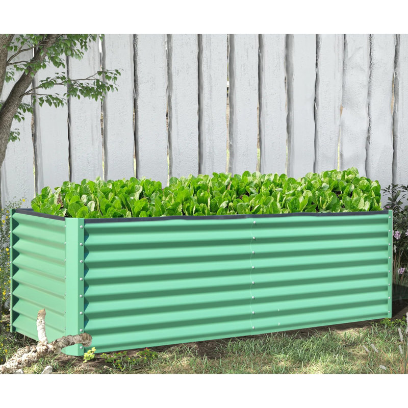 Spacieuse jardinière en métal pour jardin