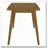 Retro Chestnut Dining Table with Angled Legs
