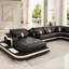 Canapé modulaire en cuir 5 pièces Lloydene-761072704