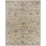 Notting Hill Hand Knotted Oriental Area Rug in Beige