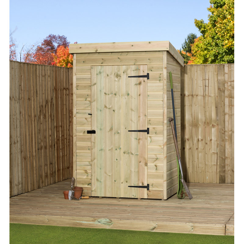 4 Ft. W x 3 Ft. D Shiplap Pent Wooden Shed