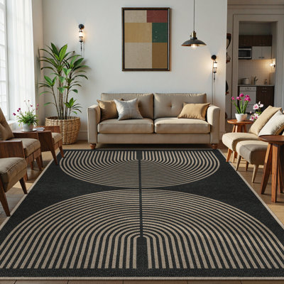 Tapis de jute moderne pour l'extérieur