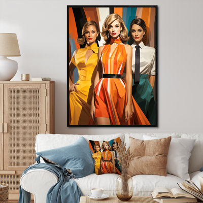 Pop Art Fashion Portrait I - reproduction d'art moderne sur toile