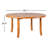 Dani Solid Wood Round Patio Table with Built-In Lazy Susan-1341570959