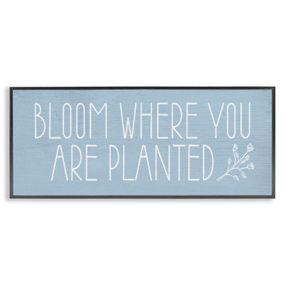 Giclée encadrée «Bloom Where You Are Planted» par Lil 'Rue